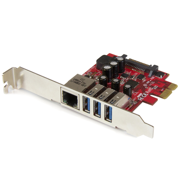 Startech.Com 3Port PCIe USB 3.0 Adapter Card - USB 3 - Standard & LP PEXUSB3S3GE